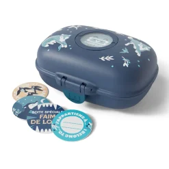 Personalisable lunchbox 600 ml Gram Wolf blauw