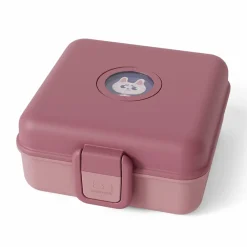 Personaliseerbare lunchbox 850ml Snacky met bestek Pink Blush