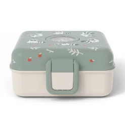 Personaliseerbare lunchbox 850ml Snacky met bestek Raccoon