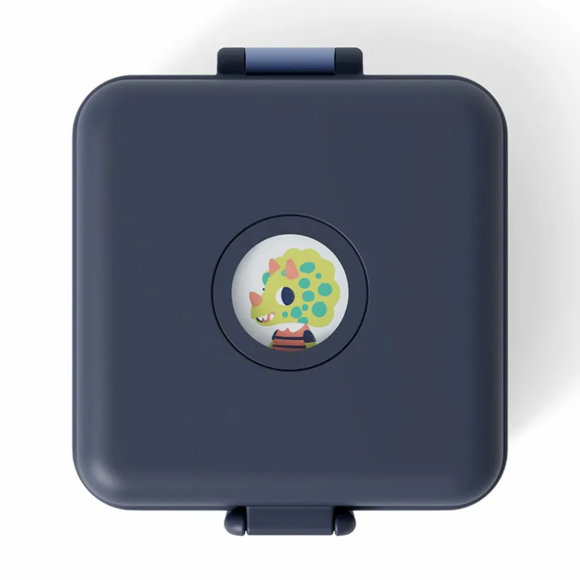 Personaliseerbare lunchbox 850ml Snacky met bestek Blue Infinity