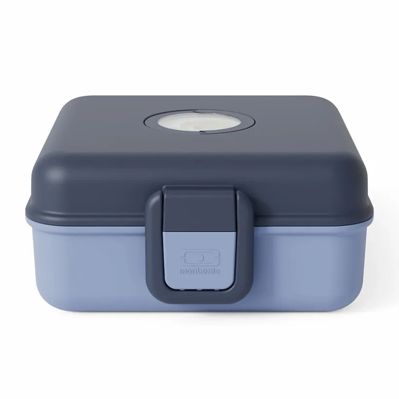 Personaliseerbare lunchbox 850ml Snacky met bestek Blue Infinity