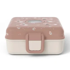 Personaliseerbare lunchbox 850ml Snacky met bestek Fox