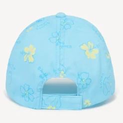 Petite capuche en twill avec impression de fleurs et de coquillages pour bébé fille