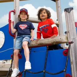 Pet met colour block effect Superman Warner jongens