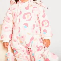 Pilotenpak met arty print voor babymeisje met verschillende afwerkingen volgens leeftijd