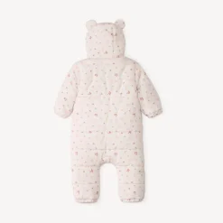 Pilotenpak met bloemenprint voor babymeisje met verschillende afwerkingen naargelang de leeftijd