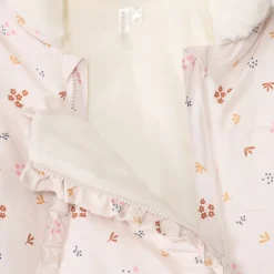 Pilotenpak met bloemenprint voor babymeisje met verschillende afwerkingen naargelang de leeftijd