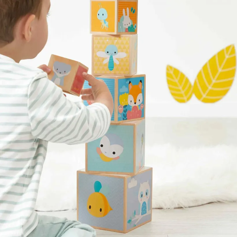 Piramides 6 Houten Blokken Pure