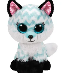 Pluche Beanie Boo's 23 cm Atlas de vos met zachte synthetische namaakbont en glinsterende ogen