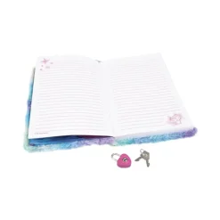 Pluche dagboek Fuzzy Diary Aura afsluitbaar met slotje Nebulous Stars