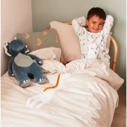Pluche Dino in geribd fluweel 40 cm