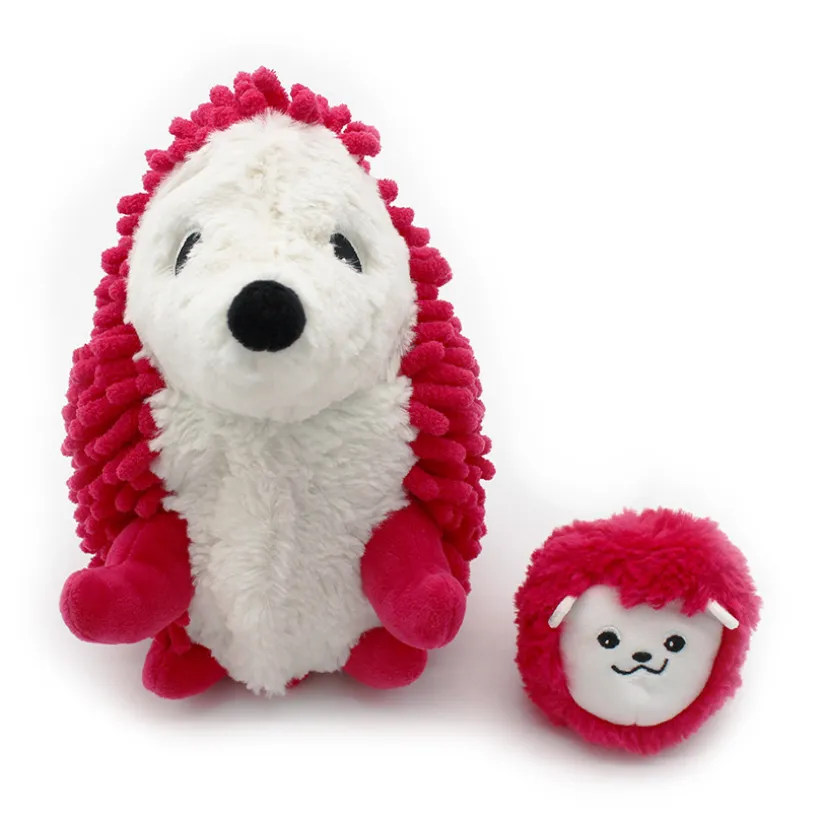 Pluche duo mama egel Piktou met baby betterave uit collectie Ptipotos