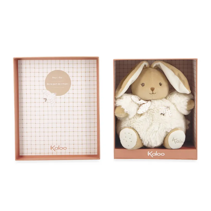 Pluche konijn Patapouf crème 17 cm geboortecadeau
