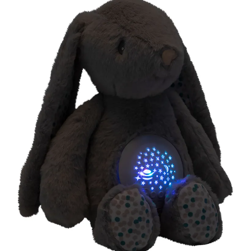 pluche nachtlampje met projector Célestin het konijn