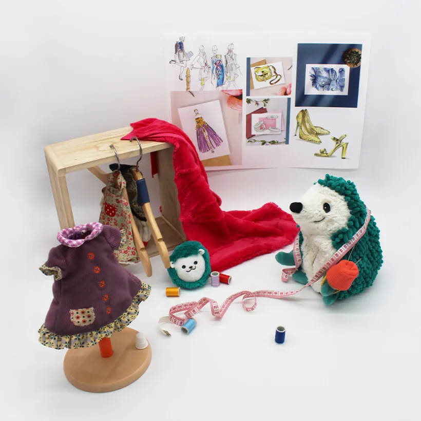 Pluche Ptipotos mama egel Piktou met baby groen