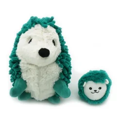 Pluche Ptipotos mama egel Piktou met baby groen