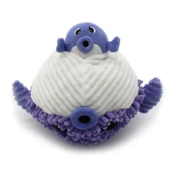 Pluche Ptipotos mama kogelvis Gobetou met haar paarse baby
