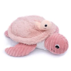 Pluche Ptipotos schildpad mama en baby roze