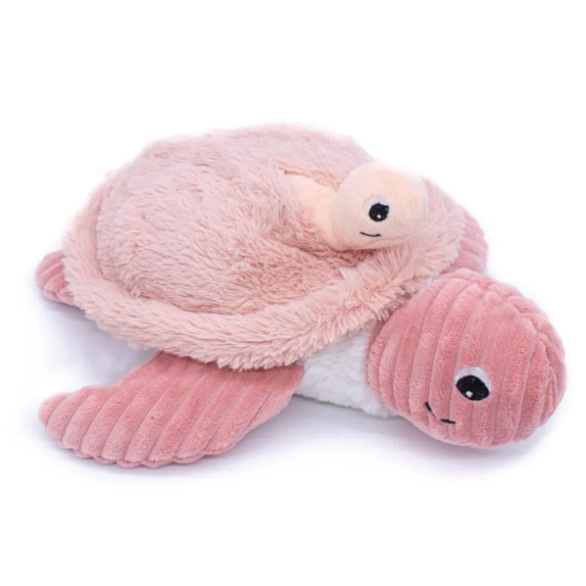 Pluche Ptipotos schildpad mama en baby roze