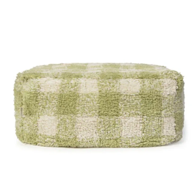 Poef Vichy Matcha 40x40x20cm