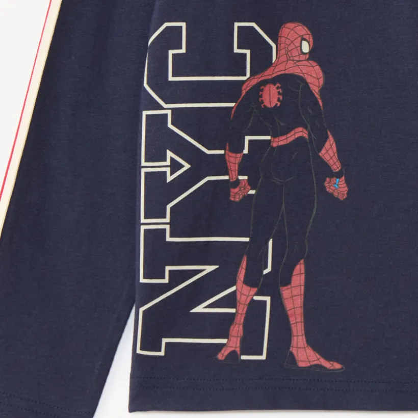 Polo jongen met lange mouwen met Spider-Man Marvel print