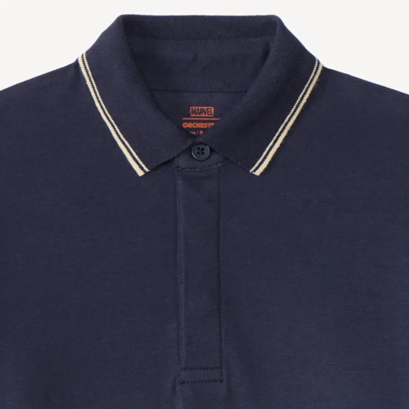 Polo jongen met lange mouwen met Spider-Man Marvel print