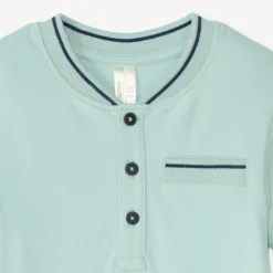 Polo met korte mouwen en teddy kraag voor baby jongen
