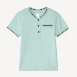 Polo met korte mouwen en teddy kraag voor baby jongen