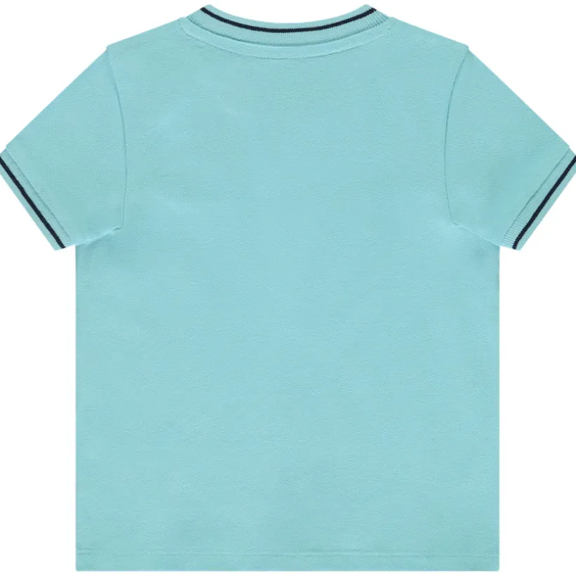 Polo met korte mouwen en teddy kraag voor baby jongen