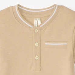 Polo met korte mouwen en teddy kraag voor baby jongen
