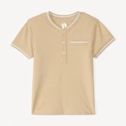 Polo met korte mouwen en teddy kraag voor baby jongen