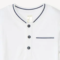Polo met korte mouwen en teddy kraag voor baby jongen