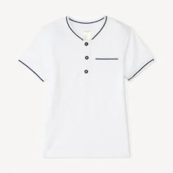 Polo met korte mouwen en teddy kraag voor baby jongen