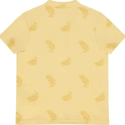 Poloshirt korte mouwen fantasie met mao-kraag voor jongen