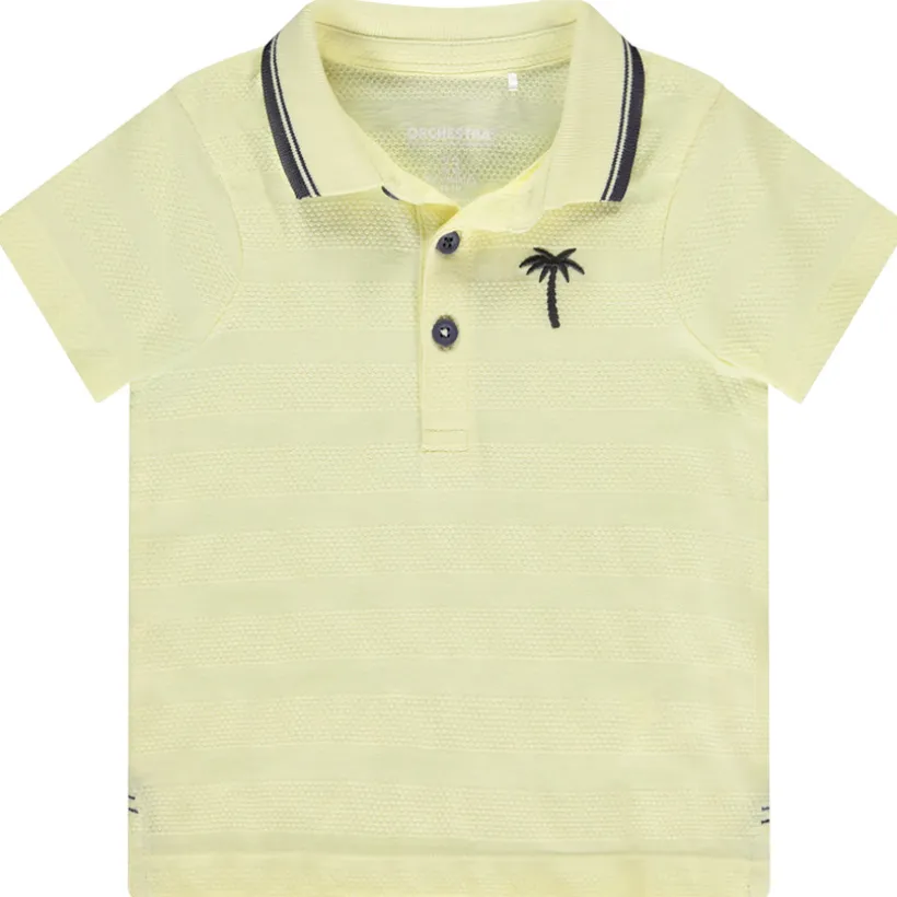 Poloshirt korte mouwen met fantasie borduursel voor baby jongen