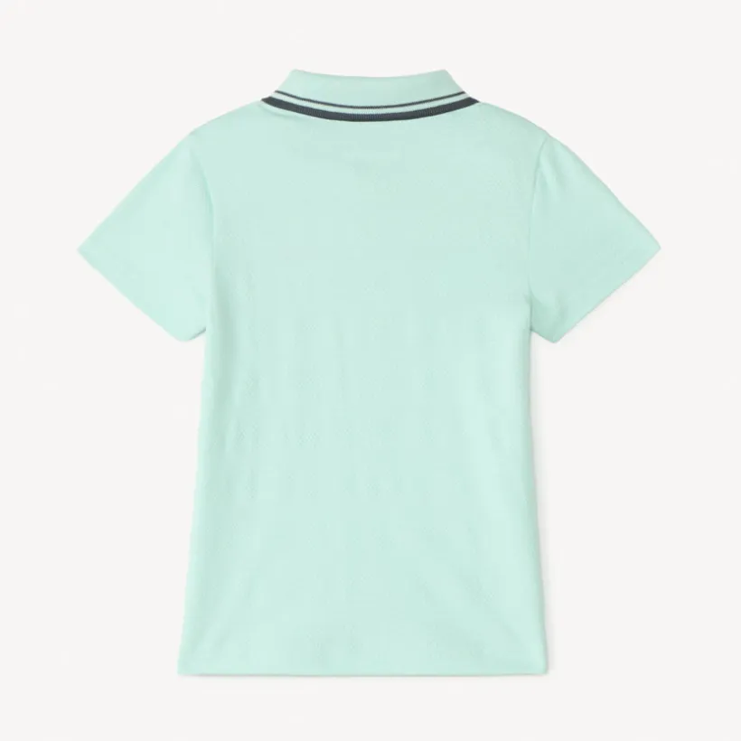 Poloshirt korte mouwen met fantasie borduursel voor baby jongen