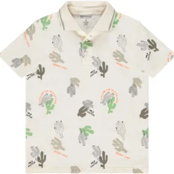 poloshirt korte mouwen met print cactus jongens