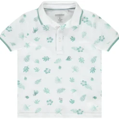 Poloshirt met korte mouwen en bladeren voor jongen