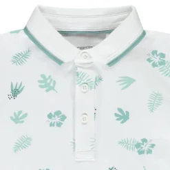 Poloshirt met korte mouwen en bladeren voor jongen