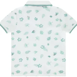Poloshirt met korte mouwen en bladeren voor jongen
