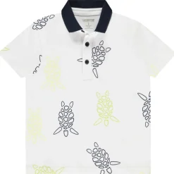Poloshirt met korte mouwen en schildpadprint voor jongen