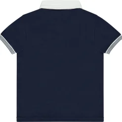 Poloshirt met korte mouwen en Engels borduursel voor jongen
