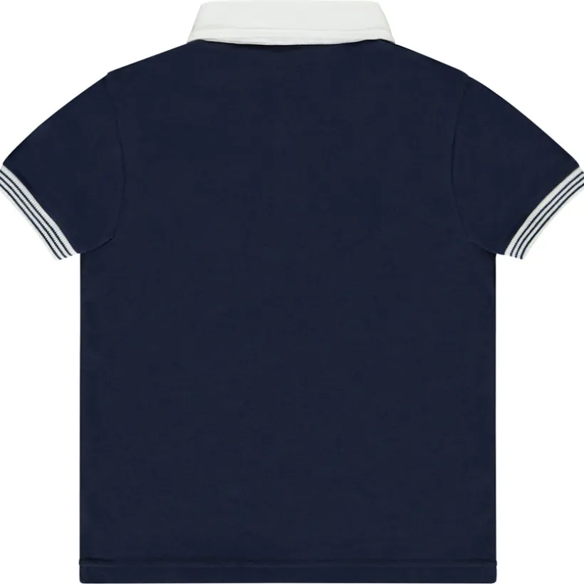 Poloshirt met korte mouwen en Engels borduursel voor jongen