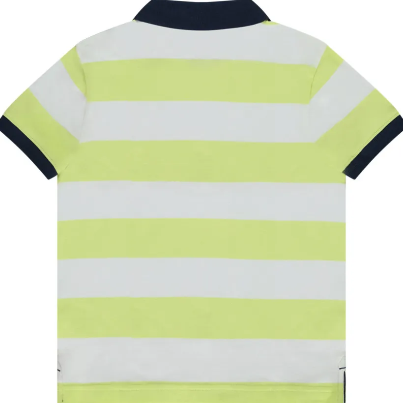Poloshirt met korte mouwen, gestreept, met palmboom borduursel jongens