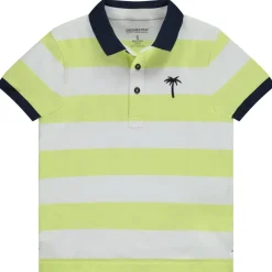 Poloshirt met korte mouwen, gestreept, met palmboom borduursel jongens