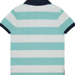 Poloshirt met korte mouwen, gestreept, met palmboom borduursel jongens