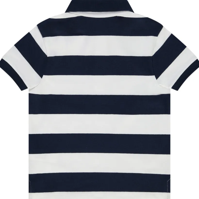 Poloshirt met korte mouwen, gestreept, met palmboom borduursel jongens