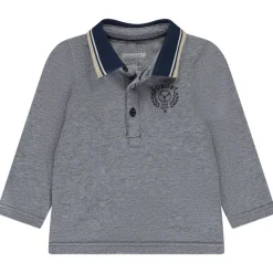 Poloshirt met lange mouwen en print voor baby jongen