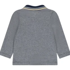 Poloshirt met lange mouwen en print voor baby jongen