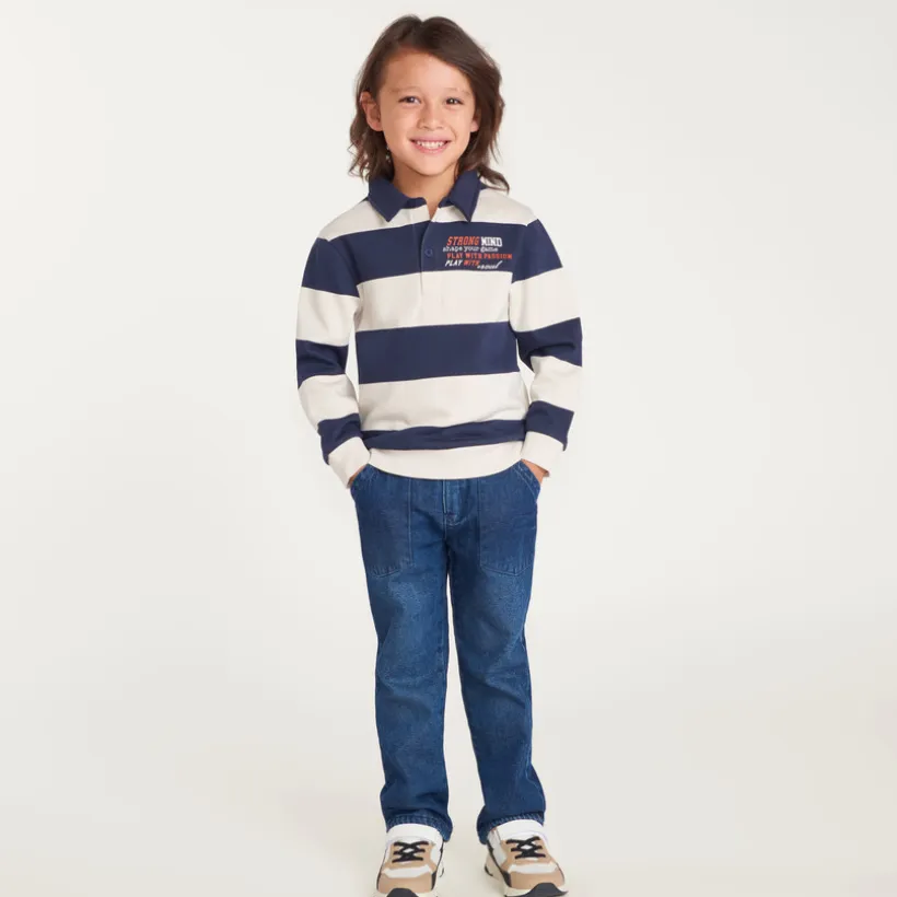 Poloshirt met strepen voor jongens